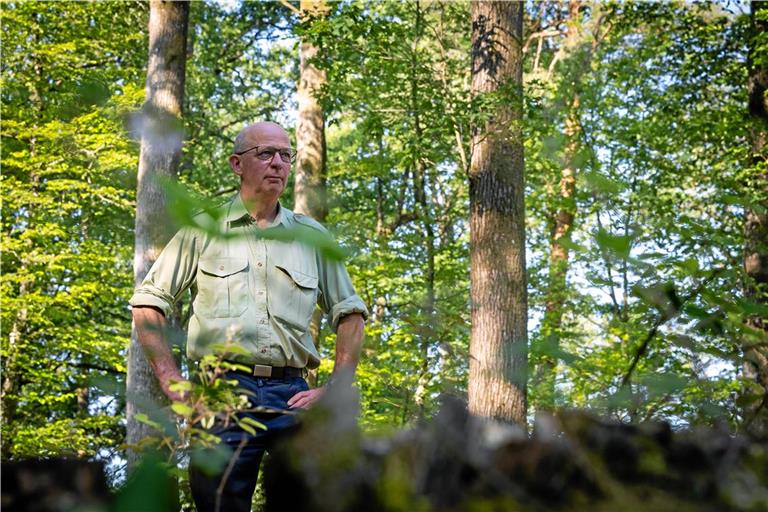 Für Martin Röhrs war und ist Förster ein Traumberuf. Ungehindert der Tatsache, dass es um den Wald sehr schlecht steht. Foto: Alexander Becher