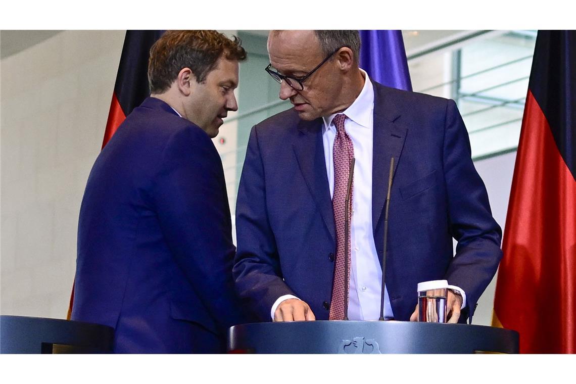 Für Merz und Klingbeil gibt es viel zu tun.