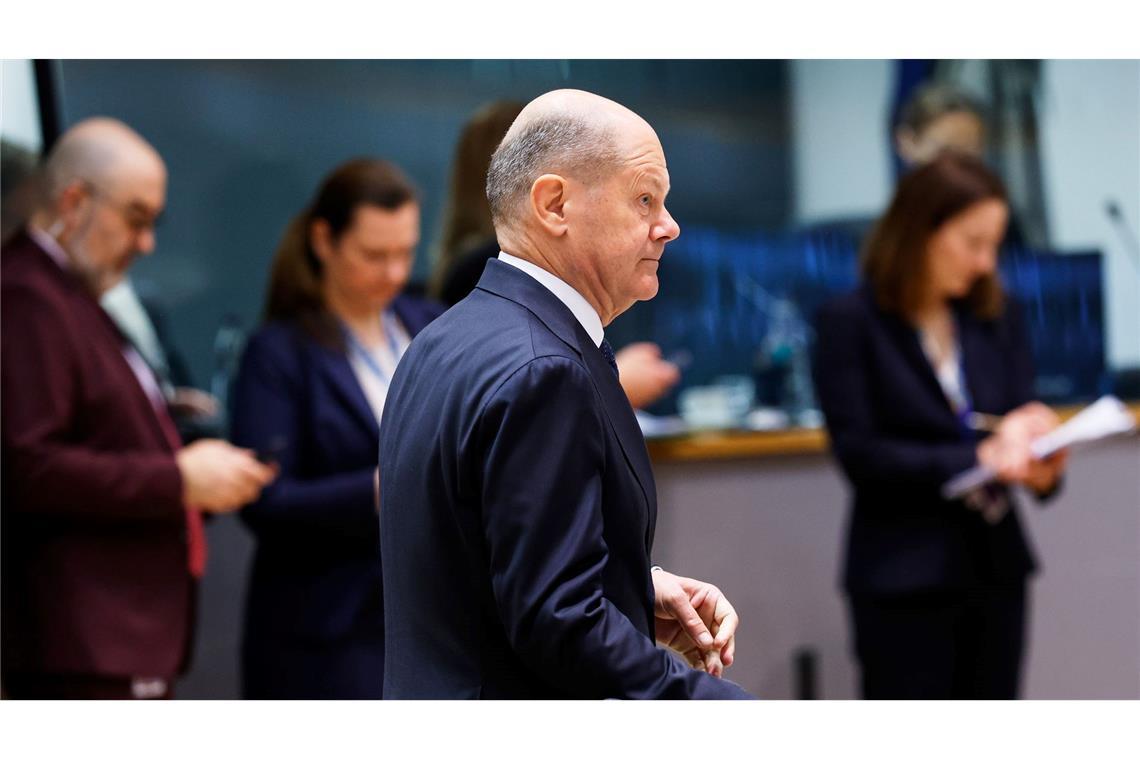 Für Olaf Scholz ist es voraussichtlich der letzte EU-Gipfel dieser Art.