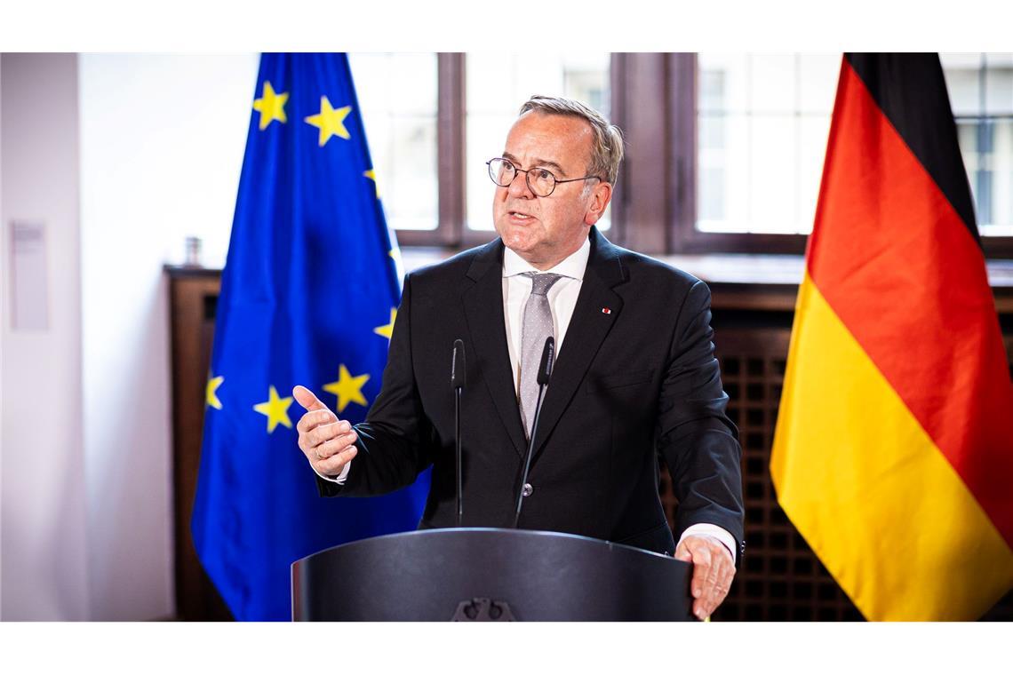 Für Pistorius steht der deutsche Beitrag noch nicht konkret fest.