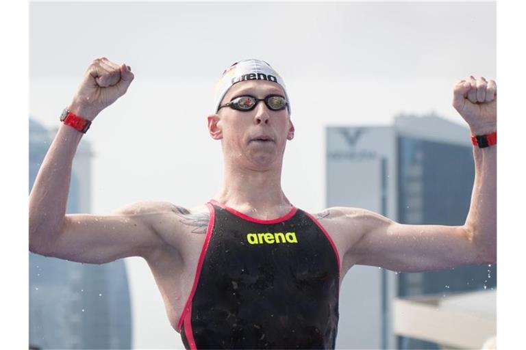 Für Schwimmer Florian Wellbrock ist die EM Formcheck und Medaillenchance zugleich. Foto: Bernd Thissen/dpa