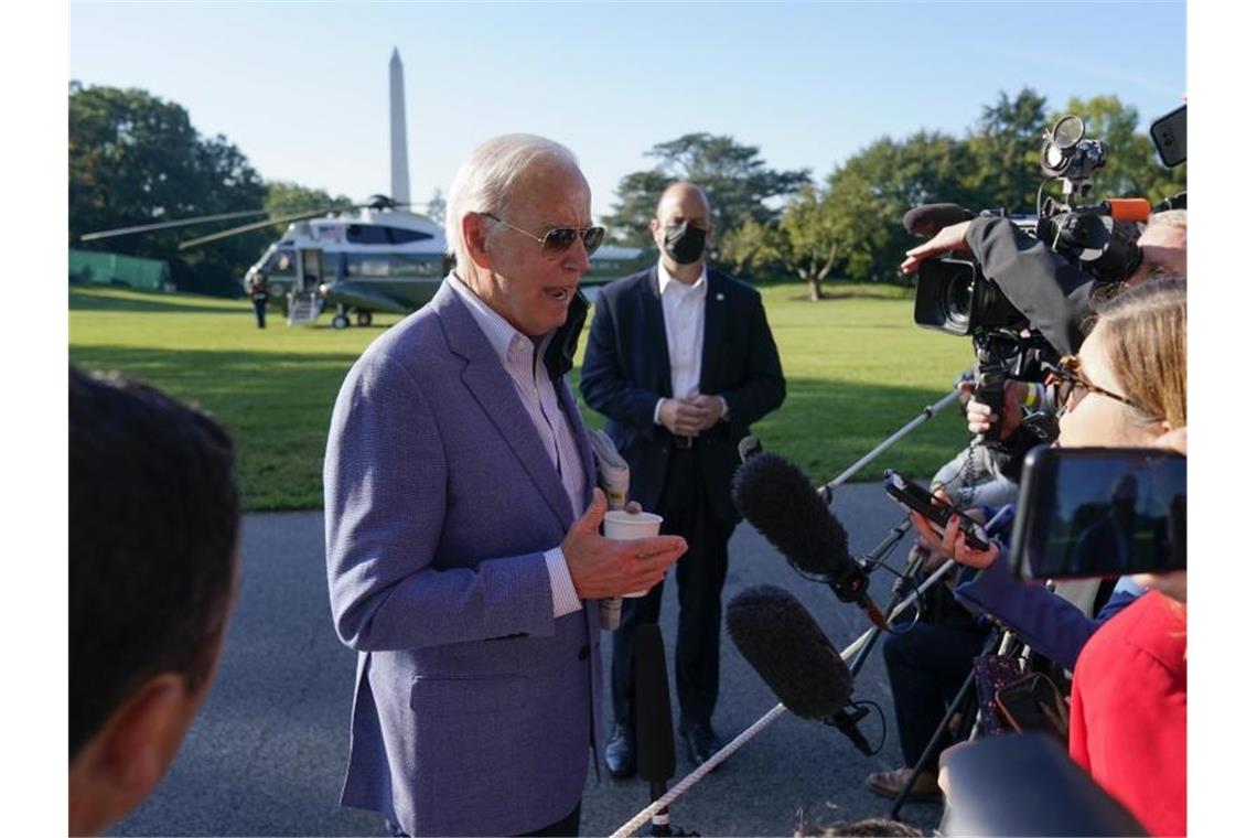 Hängepartie im Ringen um Bidens Investitionspakete Für US-Präsident Joe Biden gehören Frustrationen zum Regieren dazu. Foto: Patrick Semansky/AP/dpa