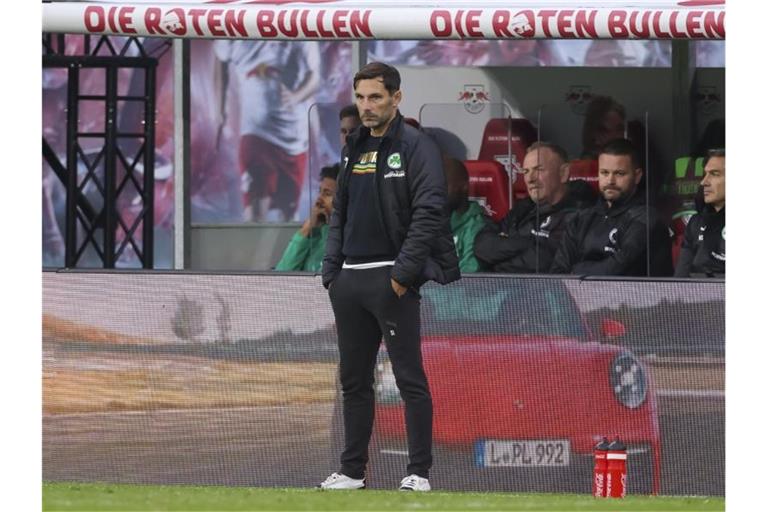Fürths Trainer Stefan Leitl steht unter Druck. Foto: Jan Woitas/dpa-Zentralbild/dpa