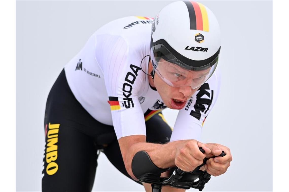„Legende“ Martin hört auf und verpasst Medaille Fuhr beim Einzelzeitfahren in Brügge auf Rang sechs: Tony Martin. Foto: David Stockman/BELGA/dpa