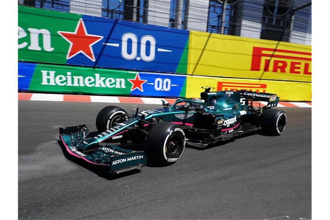 Perez top beim Monaco-Auftakt - Vettel Achter Fuhr beim ersten Monaco-Training auf Platz acht: Sebastian Vettel. Foto: Hasan Bratic/dpa