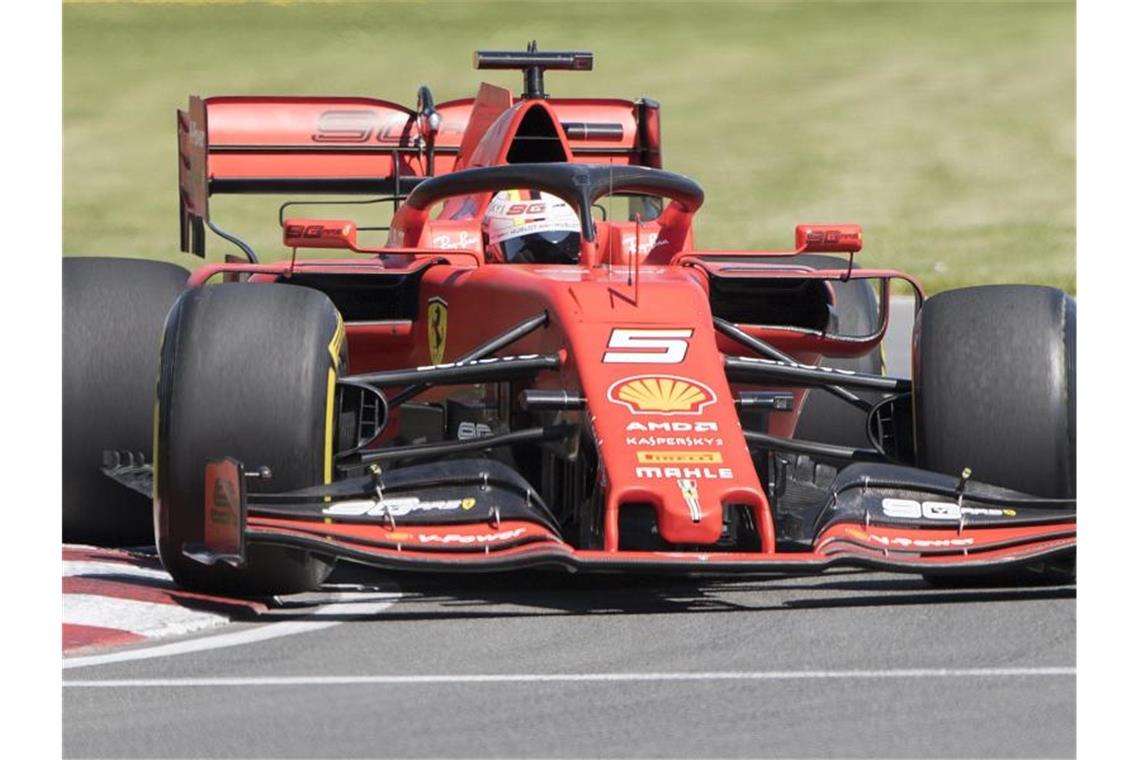 Vettel in Montréal-Auftakttraining weit hinter Hamilton Fuhr im ersten Training in Kanada hinterher: Ferrari-Pilot Sebastian Vettel. Foto: Graham Hughes/The Canadian Press/AP