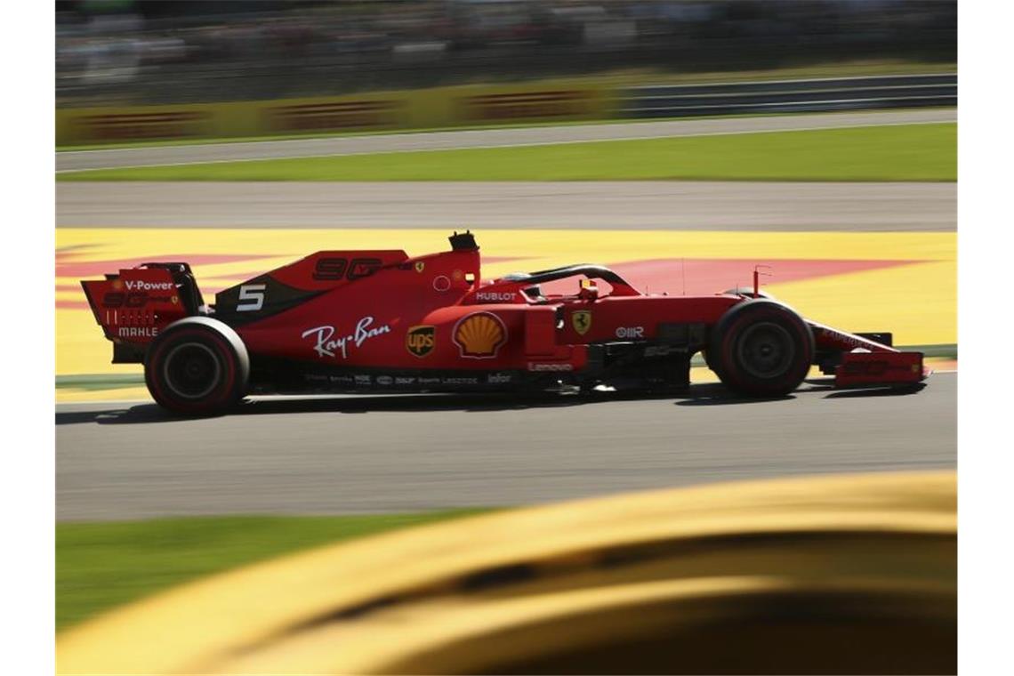 Fuhr im Spa-Training die zweitbeste Zeit hinter seinem Teamkollegen: Ferrari-Pilot Sebastian Vettel. Foto: Francisco Seco/AP