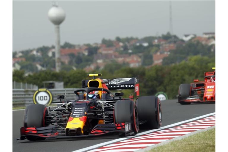 Fuhr im zweiten Budapest-Training die schnellste Zeit: Red-Bull-Pilot Pierre Gasly. Foto: Laszlo Balogh/AP