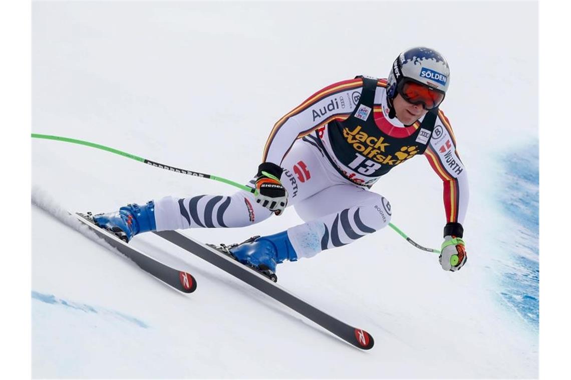 Fuhr in Bormio in die Top-10: Thomas Dreßen. Foto: Gabriele Facciotti/AP/dpa