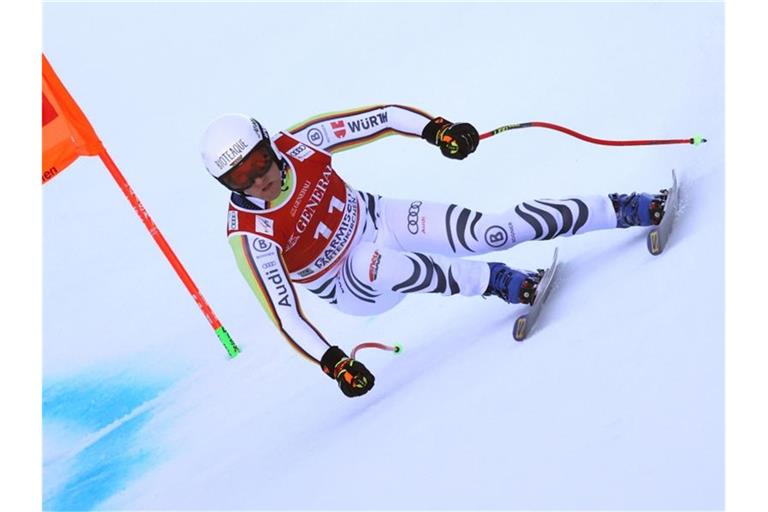 Fuhr in Garmisch in unter die besten Zehn: Romed Baumann. Foto: Karl-Josef Hildenbrand/dpa