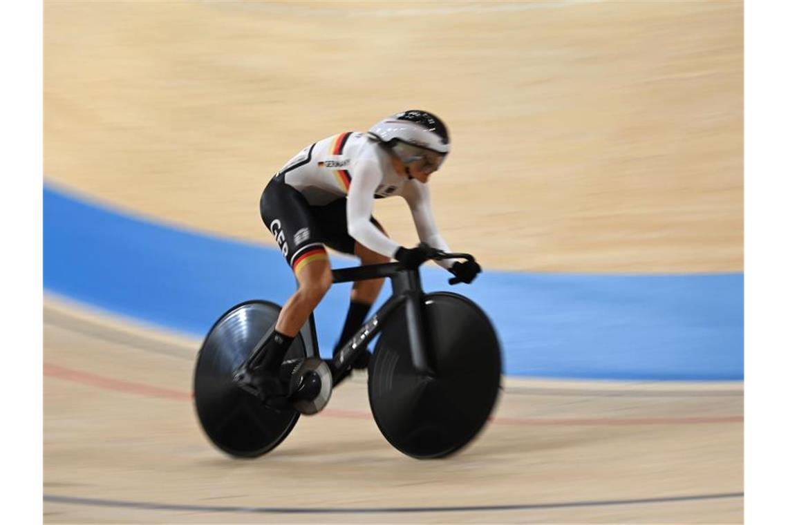 Fuhr um Sprint olympischen Rekord: Lea Sophie Friedrich. Foto: Sebastian Gollnow/dpa