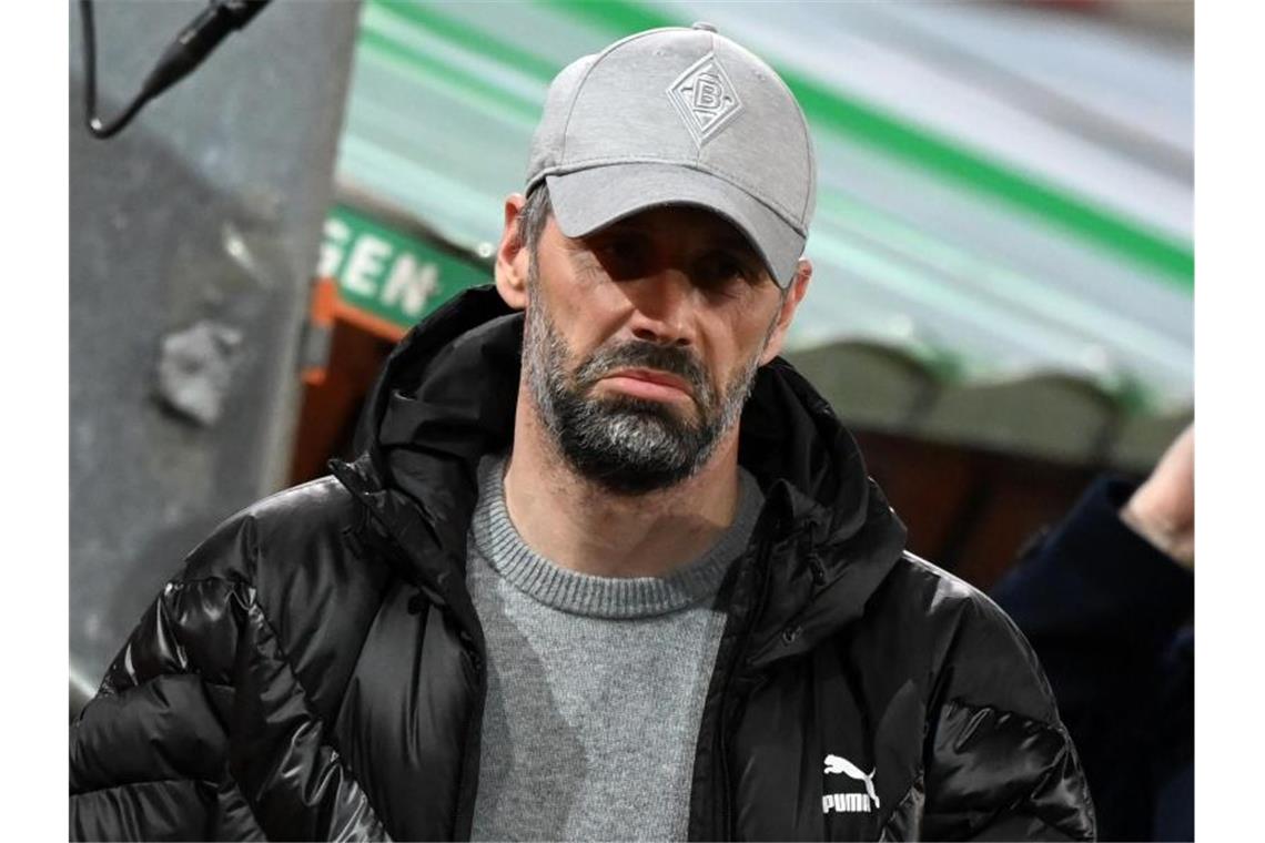 Gladbach mit Rose in der Sackgasse: Aufgeben keine Lösung Fußball: Bundesliga, FC Augsburg - Borussia Mönchengladbach, 25. Spieltag in der WWK-Arena. Mönchengladbachs Trainer Marco Rose vor dem Spiel. Foto: Matthias Balk/dpa