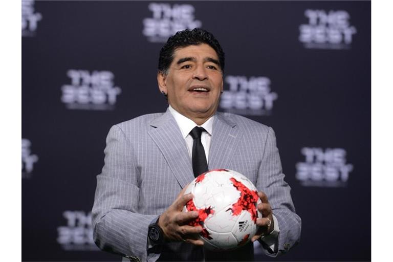 Fußballlegende Diego Maradona war am 25. November 2020 im Alter von nur 60 Jahren an einem Herzinfarkt gestorben. Foto: picture alliance / Patrick Seeger/dpa