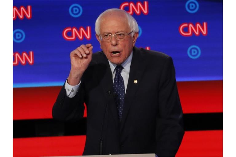 Gab sich kämpferisch: der linke Senator Bernie Sanders. Foto: Paul Sancya/AP