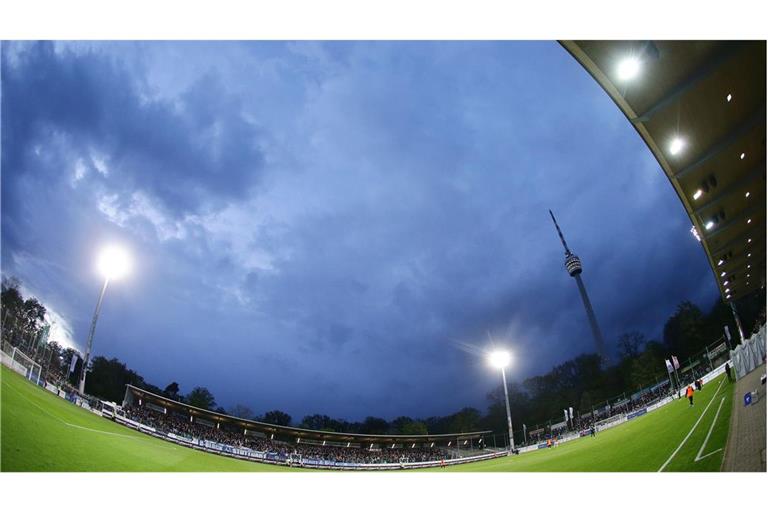 Gazi-Stadion auf der Waldau – ältestes Fußballstadion Deutschlands.    
Foto: Baumann