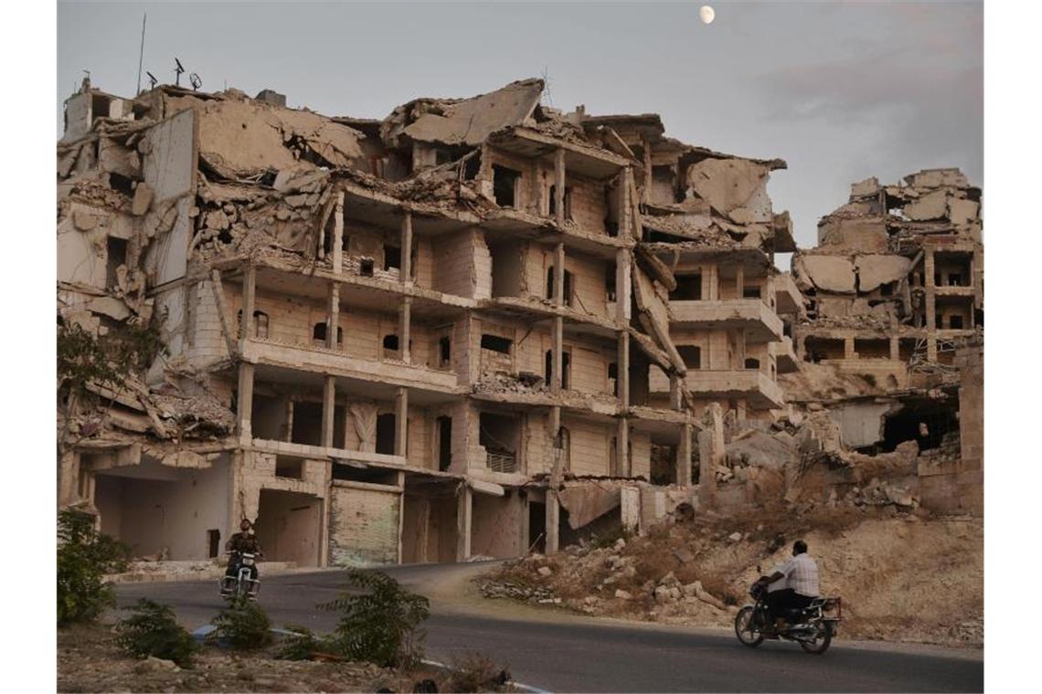 Gebäude in der Provinz Idlib sind völlig zerstört worden. Foto: Ugur Can/DHA via AP/dpa