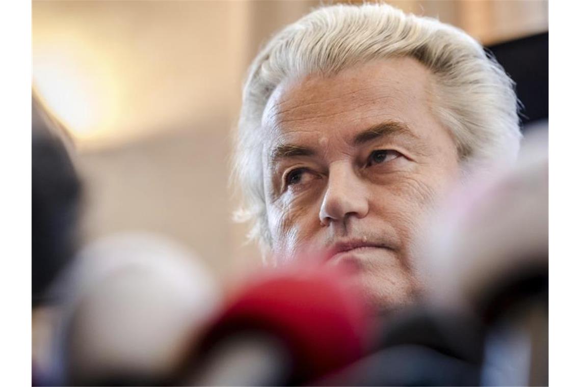 Geert Wilders hatte das Beleidigungsverfahren als politischen Prozess bezeichnet und sich auf die Meinungsfreiheit berufen. (Archivaufnahme). Foto: Geert Vanden Wijngaert/AP/dpa