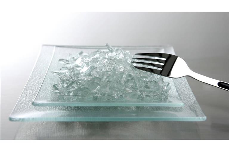 Gefährliche Glasstücke im Essen (Symbolbild).