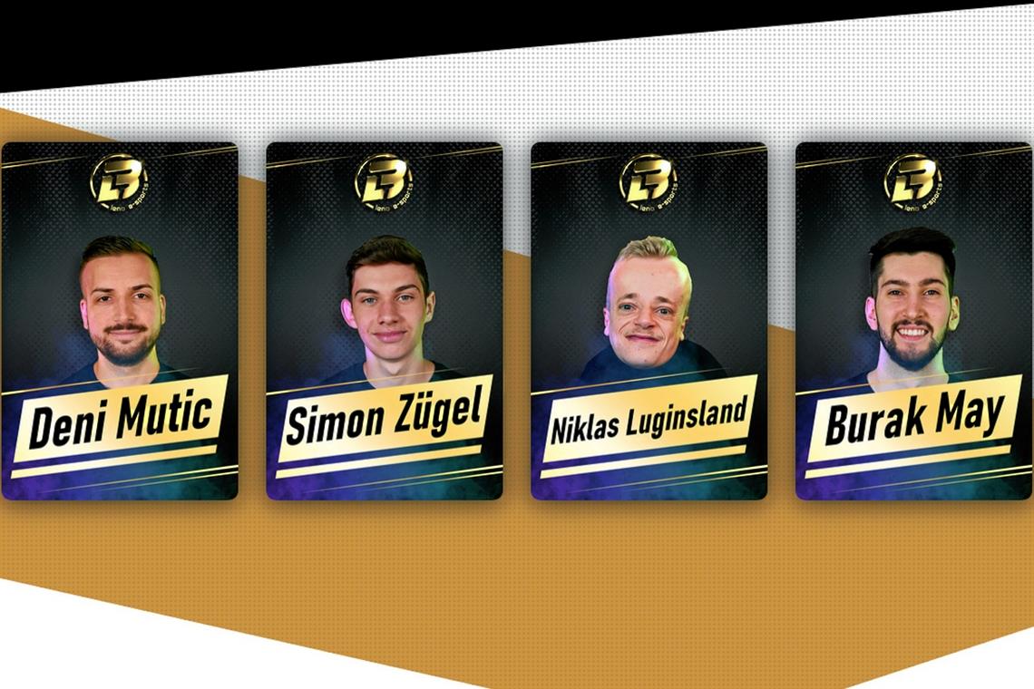 Gegen Deni Mutic, Simon Zügel, Niklas Luginsland und Burak May vom deutschen Meister 1. FC Heidenheim darf der Sieger des 3. BKZ-FIFA-Cups online spielen. Foto: Leno E-Sports