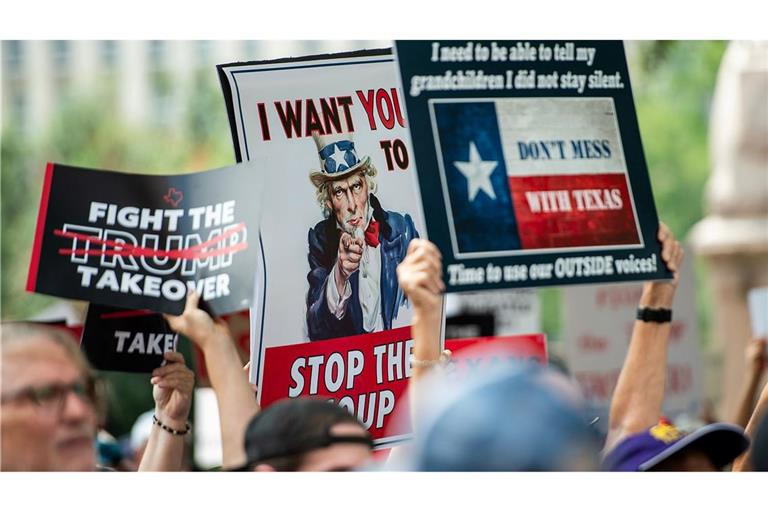 Gegen die Maßnahme der Republikaner regte sich in Austin Protest. (Archiv)