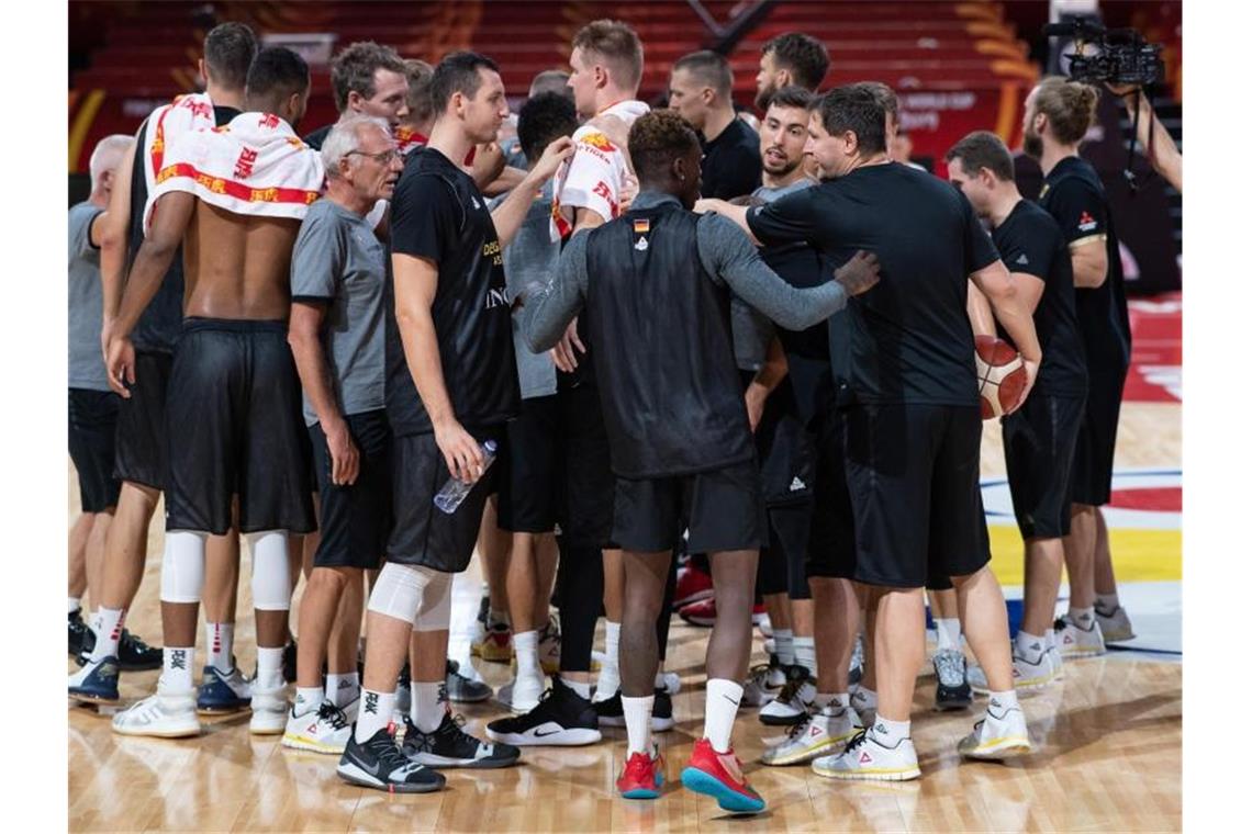 Gehen selbstbewusst in die WM in China: Deutschlands Basketballer. Foto: Swen Pförtner