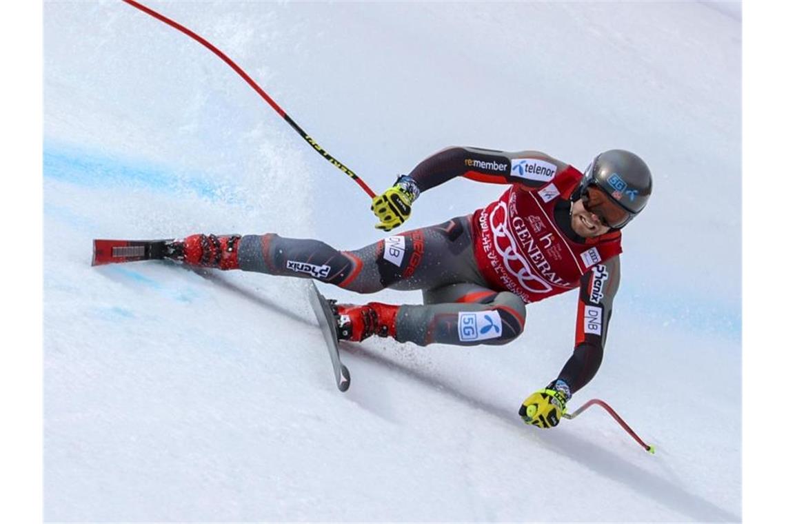 Der bringt der Wintersport am Donnerstag Gehört beim Super-G zu den großen Favoriten: Aleksander Aamodt Kilde aus Norwegen in Aktion. Foto: Marco Trovati/AP/dpa