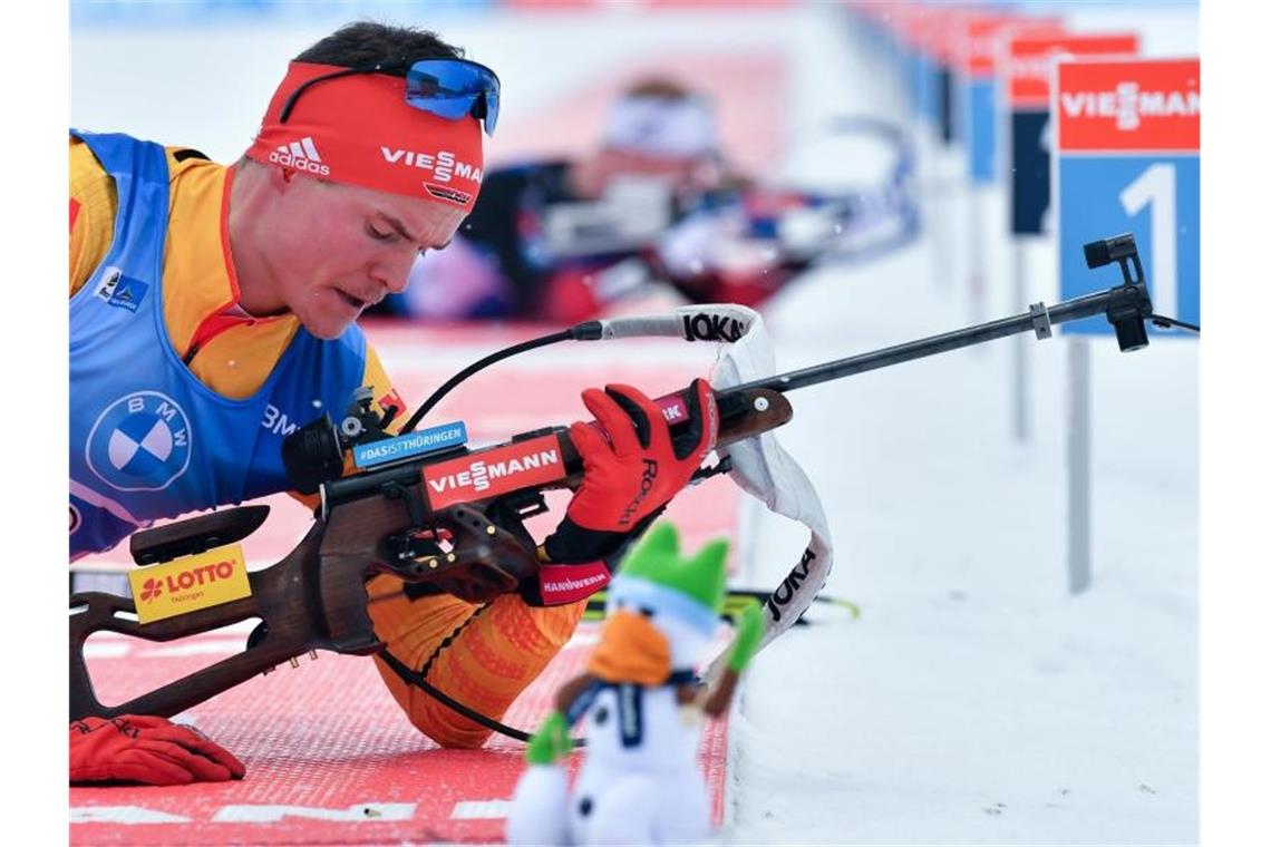 Geht im 20-Kilometer-Einzelrennen der Männer mit der Nummer 26 an den Start: Philipp Horn. Foto: Martin Schutt/dpa-zentralbild/dpa