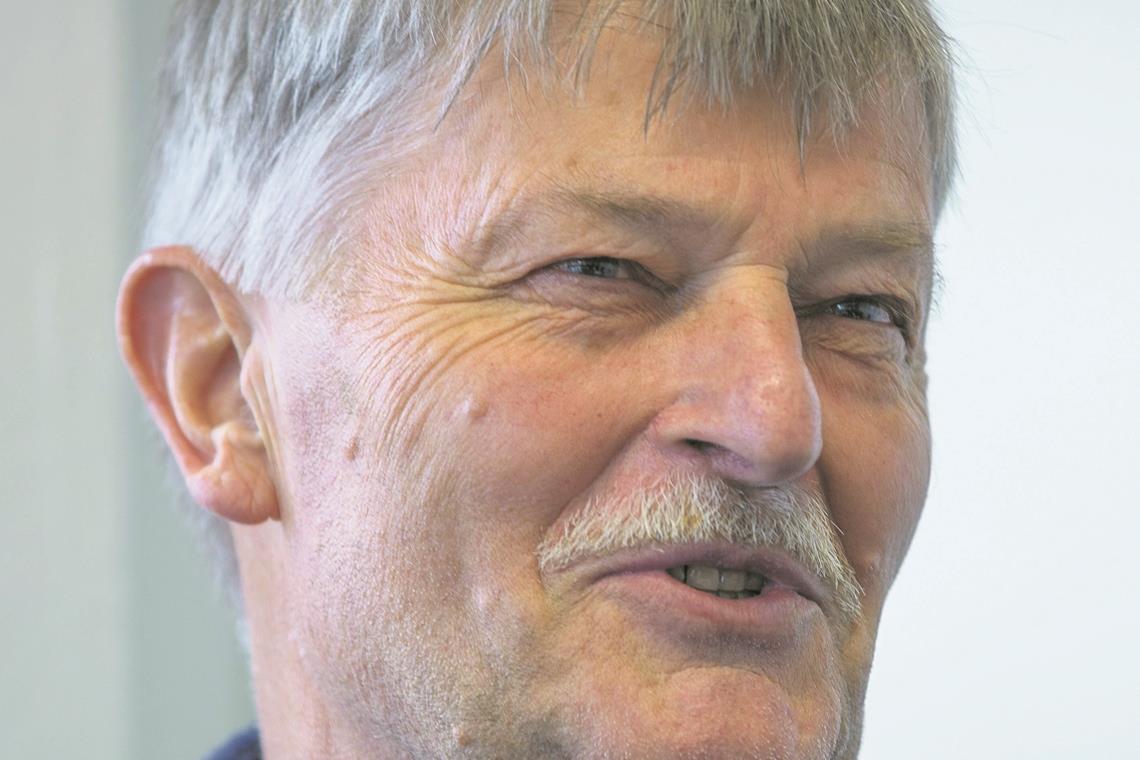 Der Chef ist gleichzeitig auch Kassier Geht nicht ohne Zuversicht ins letzte Jahr als Vorsitzender: Ulrich Zimmermann. Foto: Becher