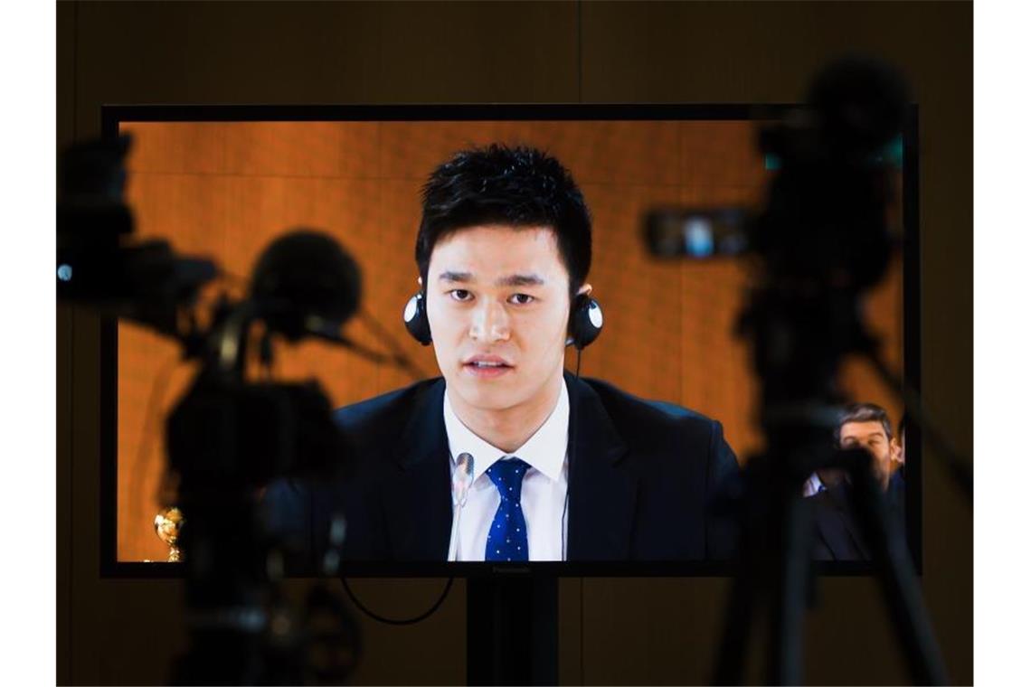Medien: Sun Yang zieht nach Cas-Sperre vor Bundesgericht Geht weiter gegen seine Dopingsperre vor: Schwimmstar Sun Yang. Foto: Jean-Christophe Bott/KEYSTONE/dpa