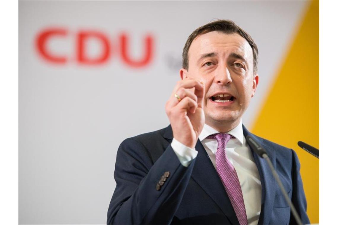 Generalsekretär Paul Ziemiak im November 2019 bei einem Landesparteitag der CDU. Foto: Oliver Dietze/dpa