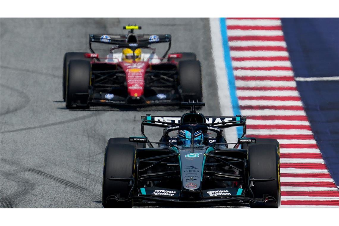 George Russell lag im Mercedes von Anfang an vorn.
