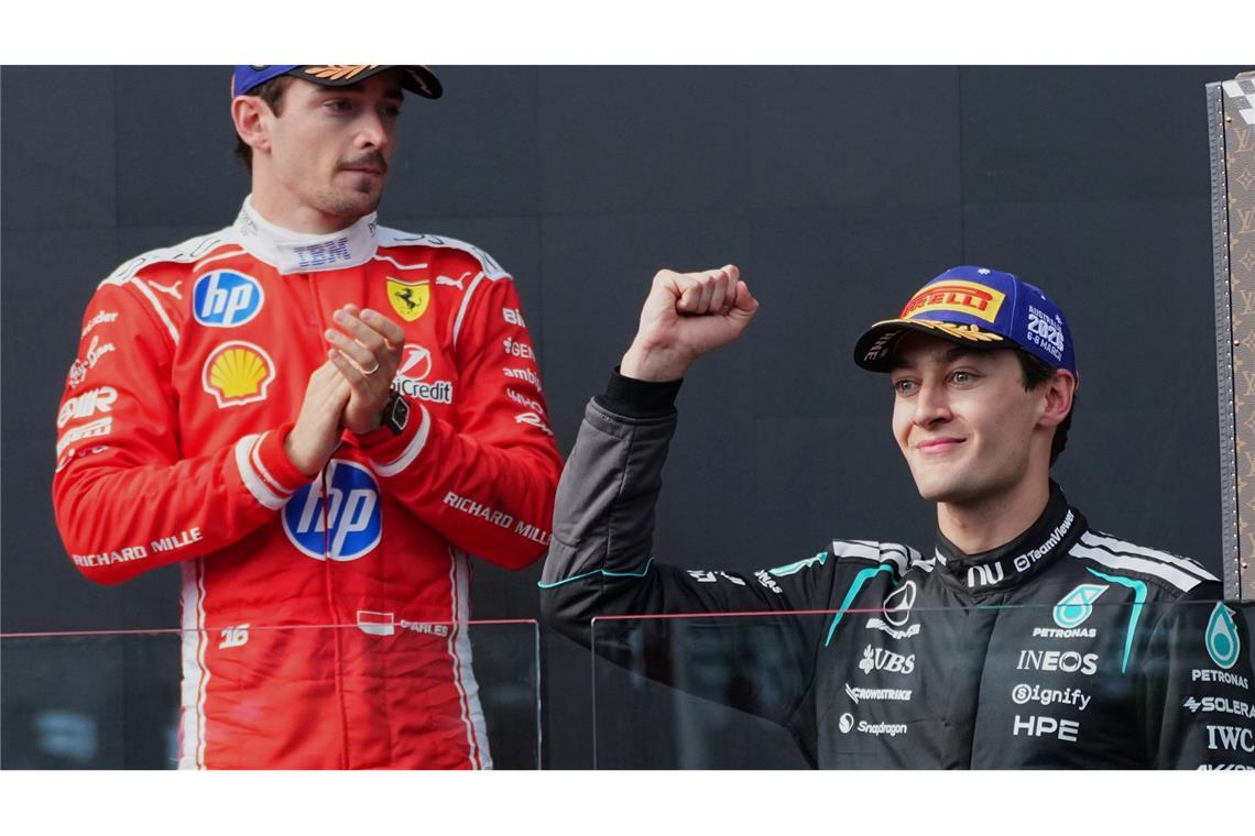 George Russell (r) hält die Kritikwelle für überzogen.