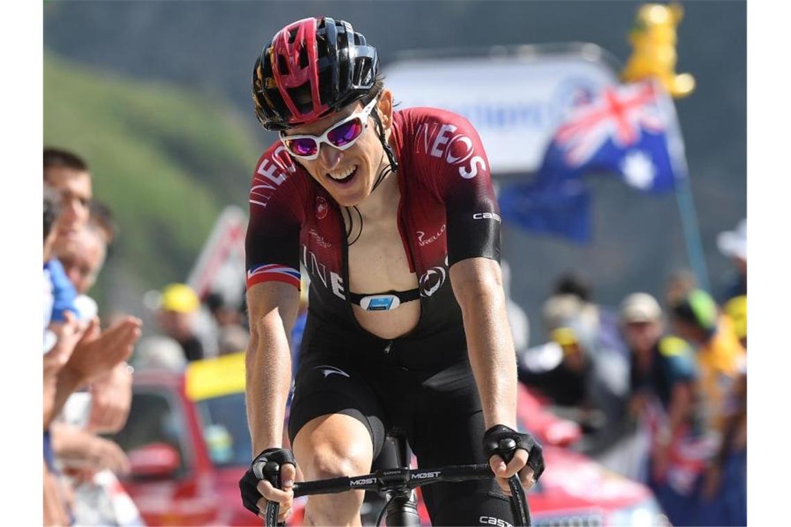 Tour de France: Buchmann lässt Deutschland träumen Geraint Thomas büßte auf dem Tourmalet viel Zeit ein. Foto: David Stockman/BELGA