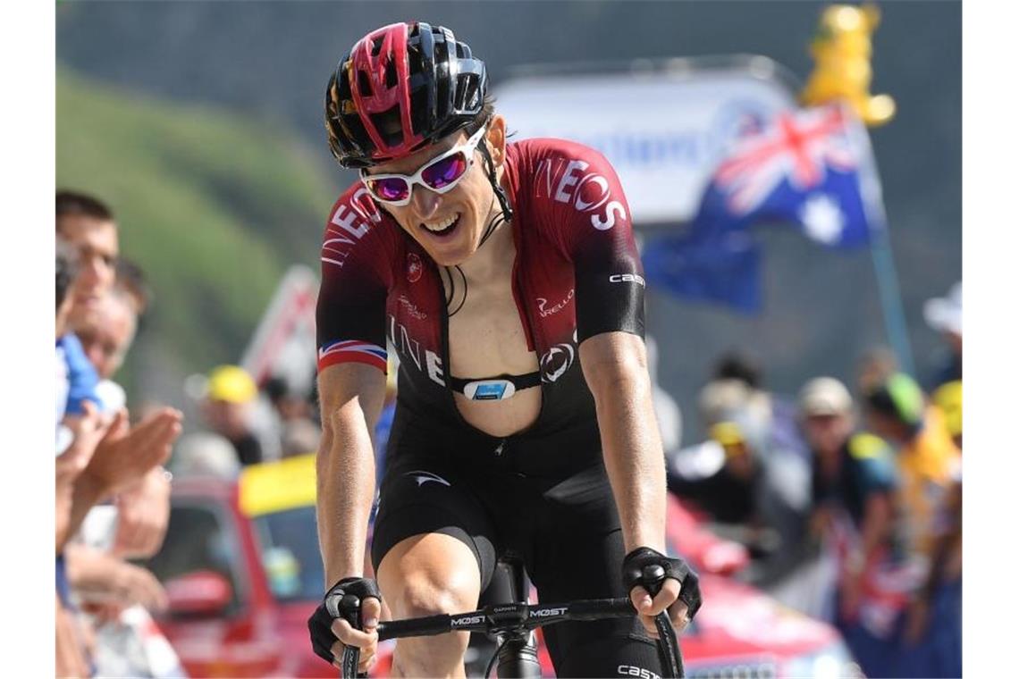 Geraint Thomas büßte auf dem Tourmalet viel Zeit ein. Foto: David Stockman/BELGA