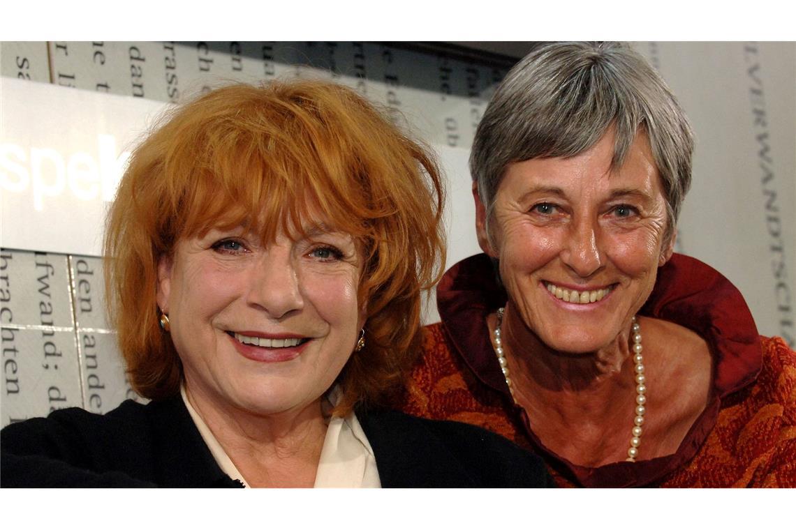 Gercke blieb mit Bella-Block-Darstellerin Hannelore Hoger (links) befreundet. (Archivbild)
