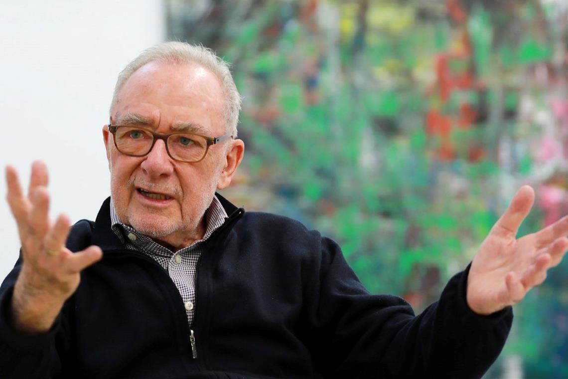 Gerhard Richter führt wieder einmal das Ranking "Kunstkompass" an (Archivbild).
