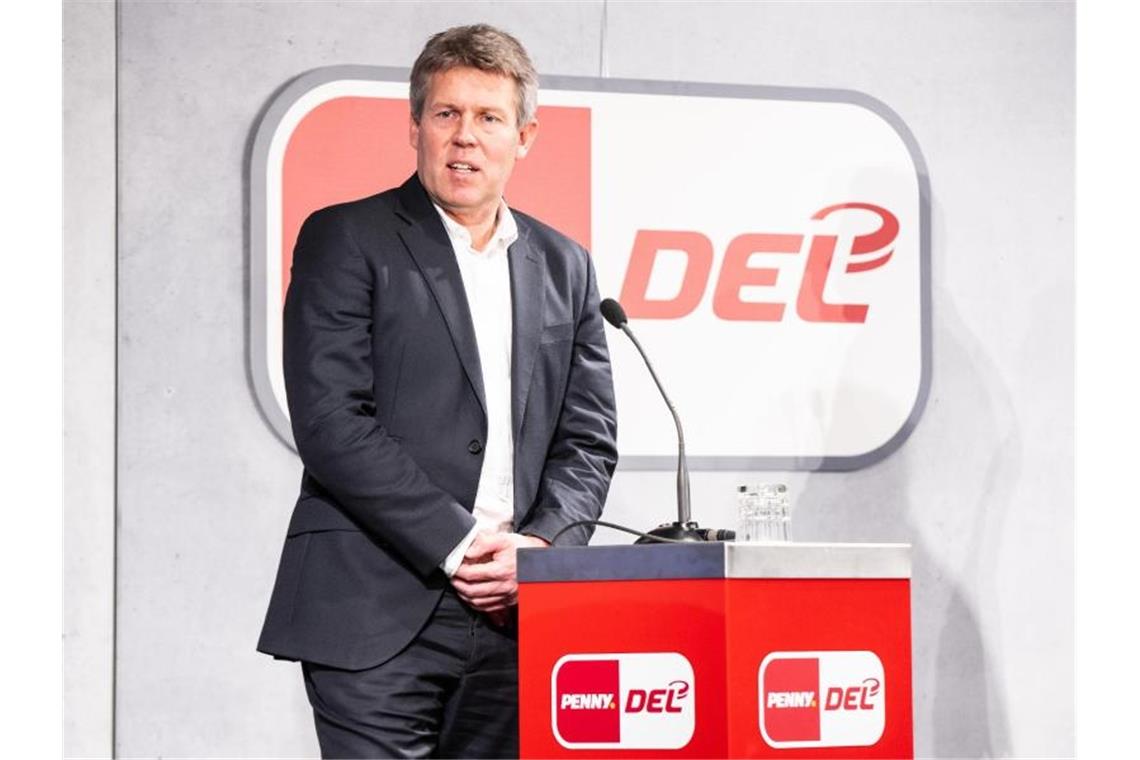 Gernot Tripcke, Geschäftsführer der Deutschen Eishockey Liga (DEL). Foto: Marcel Kusch/dpa