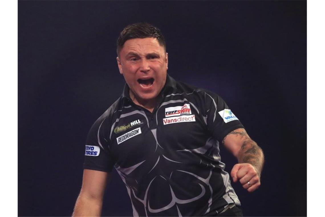 Gerwyn Price ist heiß auf den Darts-Thron. Foto: Adam Davy/PA Wire/dpa