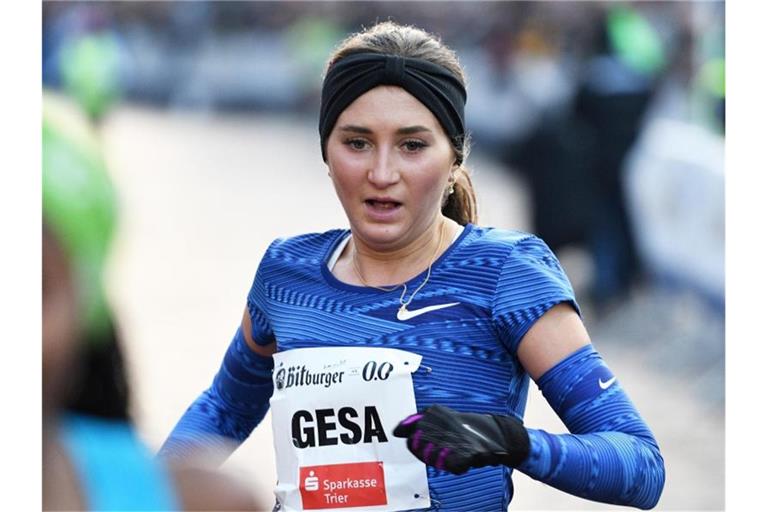 Gesa Krause beim Silvesterlauf 2019 in Trier. Foto: Harald Tittel/dpa/Archivbild