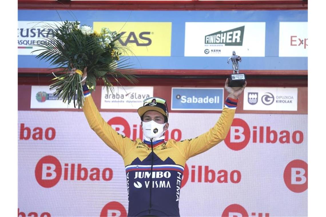 Roglic gewinnt Baskenland-Rundfahrt - Buchmann fällt zurück Gesamtsieger der 60. Baskenland-Rundfahrt: Primoz Roglic. Foto: H.Bilbao/EUROPA PRESS/dpa