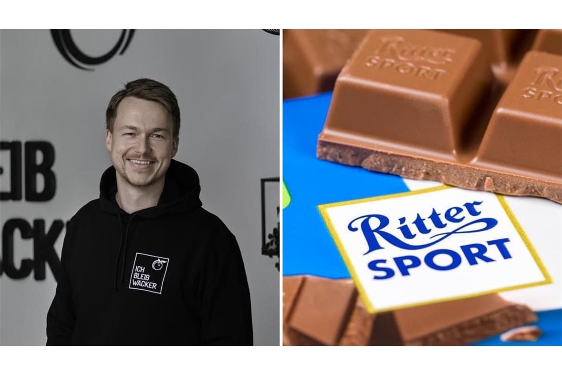 Geschäftsführer Matteo Wacker nutzt die Aufmerksamkeit durch den Rechtsstreit mit Ritter Sport durchaus gekonnt für sein Unternehmen.