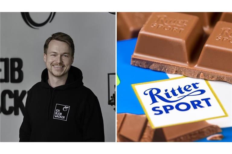 Geschäftsführer Matteo Wacker nutzt die Aufmerksamkeit durch den Rechtsstreit mit Ritter Sport durchaus gekonnt für sein Unternehmen.