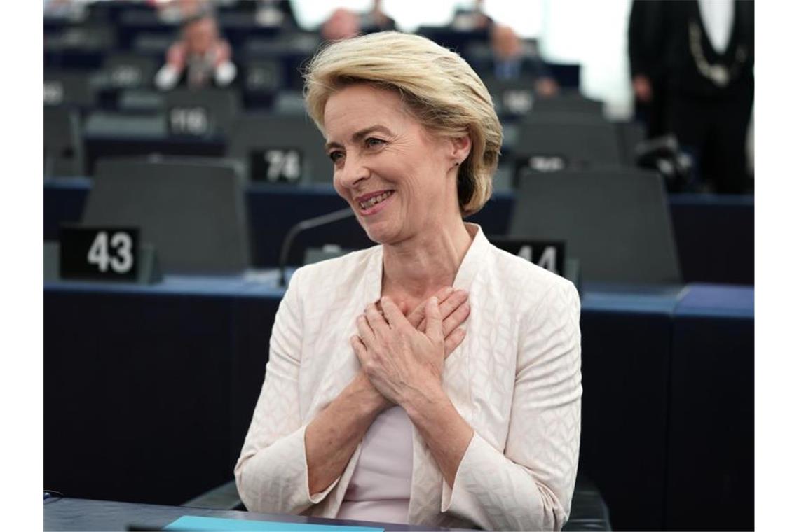 EU-Parlamentspräsident: Von der Leyen soll Tempo machen Geschafft: Ursula von der Leyen wird neue Präsidentin der EU-Kommission. Foto: Michael Kappeler