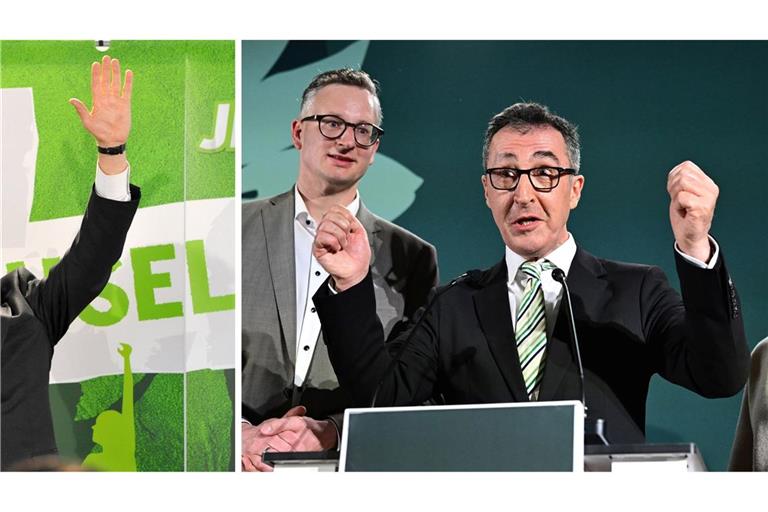 Geschenk mit Symbolkraft: Özdemir trägt die selbe Krawatte wie Kretschmann 2011.