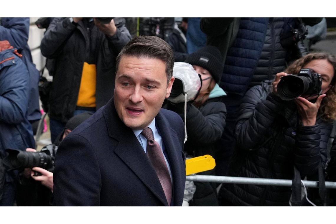 Gesundheitsminister Wes Streeting gilt als aussichtsreicher innerparteilicher Rivale Starmers.