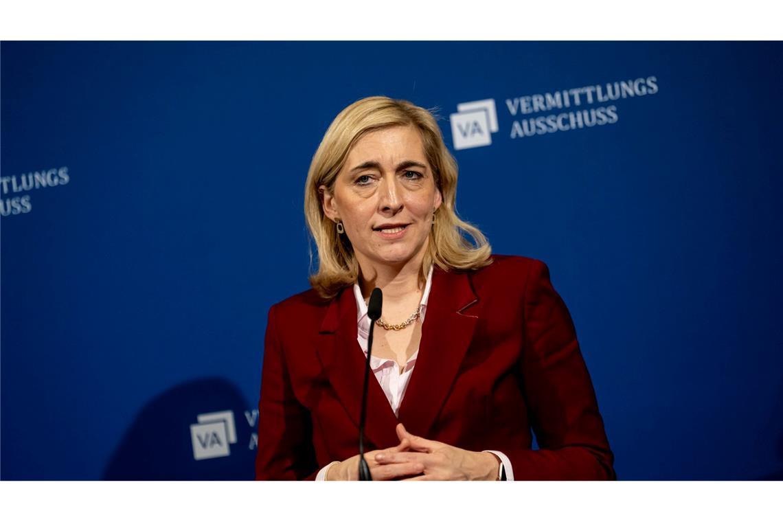 Gesundheitsministerin Nina Warken begrüßte den Kompromiss im Vermittlungsausschuss.