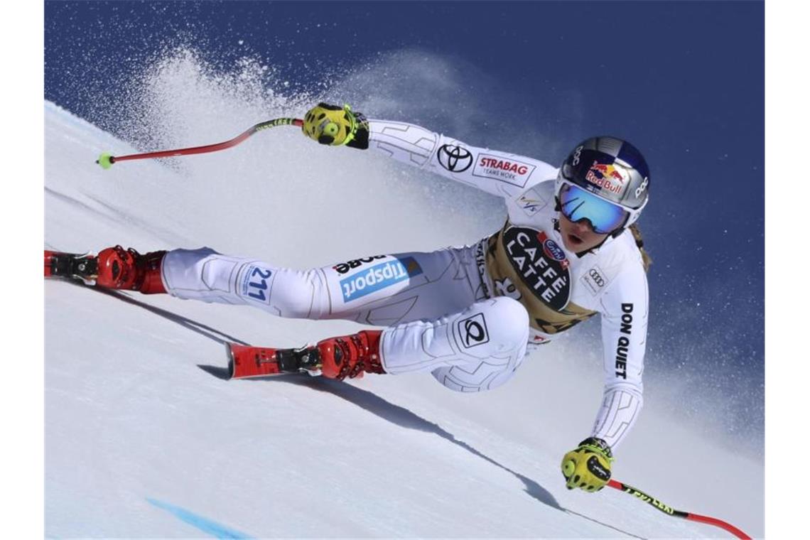 Ledecka gewinnt Abfahrt in Crans-Montana - Weidle setzt aus Gewann die Abfahrt in Crans-Montana: Ester Ledecka. Foto: Marco Trovati/AP/dpa