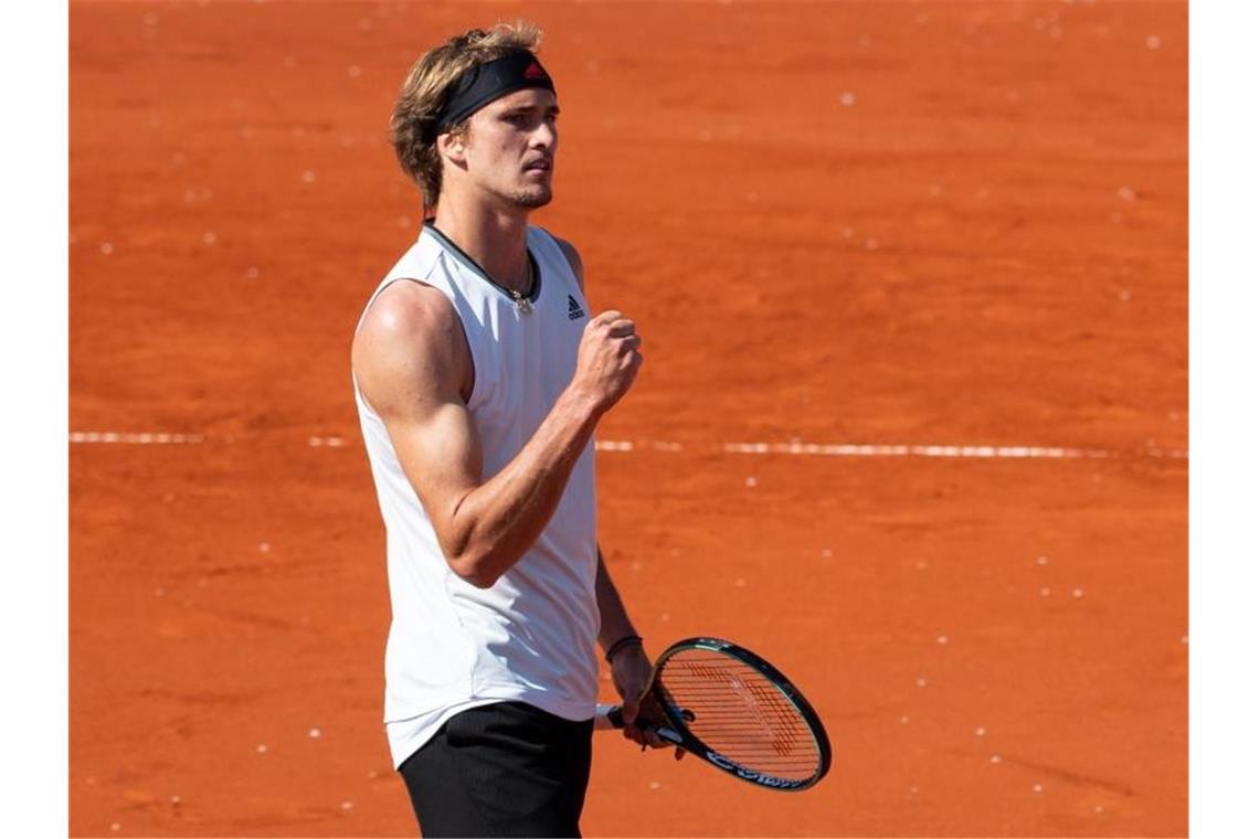 Gewann sein Auftaktmatch in Madrid: Alexander Zverev. Foto: Sven Hoppe/dpa