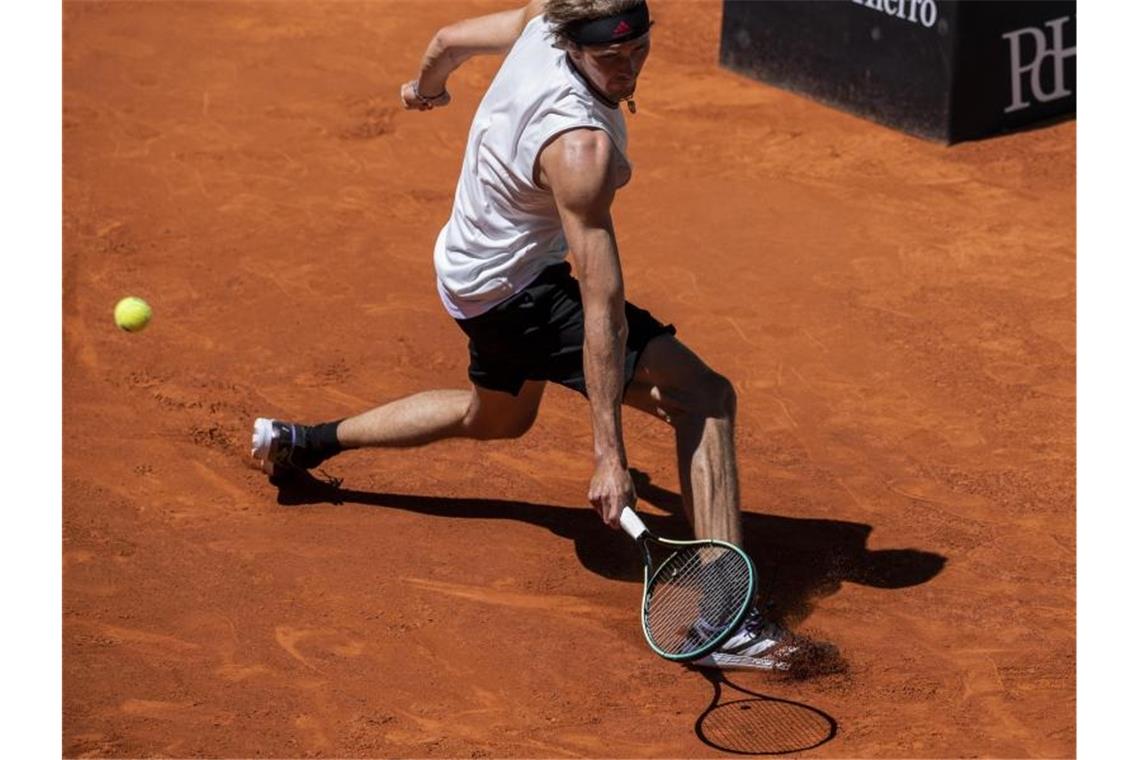 Gewann sein Auftaktmatch in Madrid: Alexander Zverev. Foto: Bernat Armangue/AP/dpa