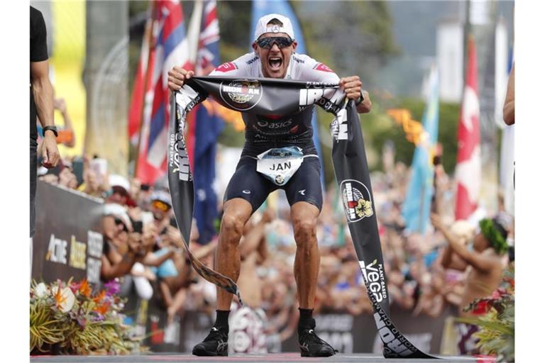 Gewann zum dirtten Mal auf Hawaii: Jan Frodeno. Foto: Marco Garcia/AP/dpa